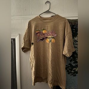 Vintage Florida Tee. Graphic & Beige, XXL